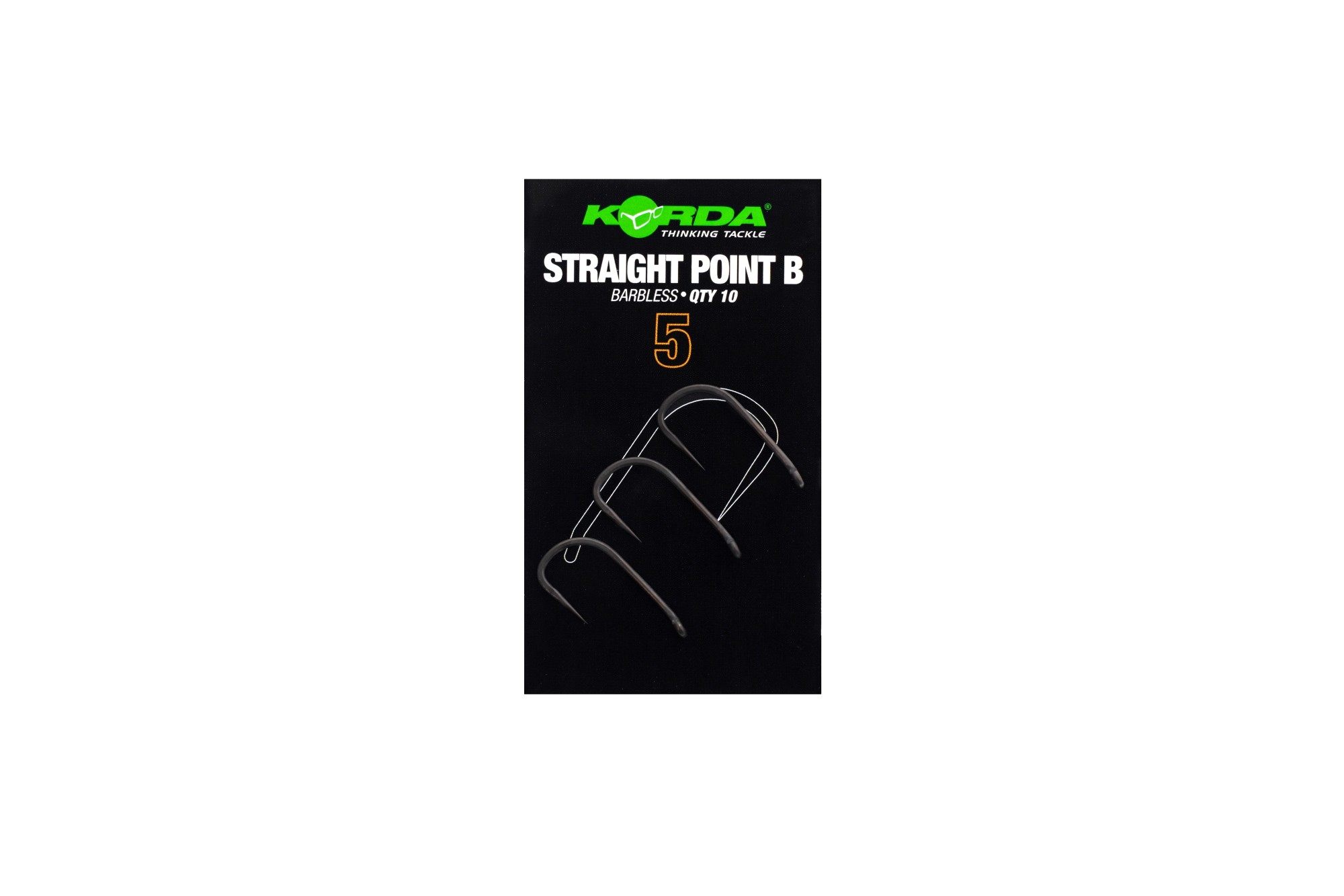 Korda Straight Point Hooks Barbless